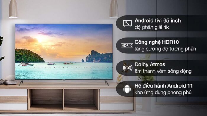 Tivi Sharp 4T-C65EK2X 65 inch 4K LED Android - Ảnh 2