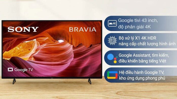 Tivi Sony KD-43X75K 43 Inch 4K LED Google - Ảnh 2