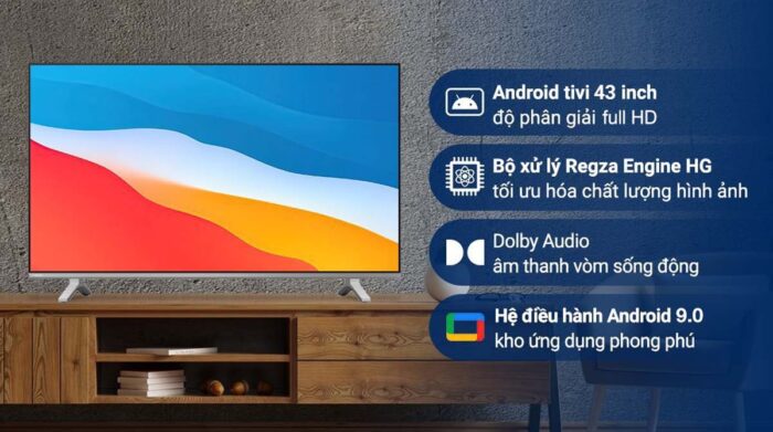 Tivi Toshiba 43V35KP 43 inch Full HD LED Android - Ảnh 2