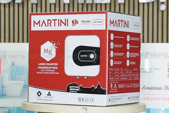 Bình nóng lạnh Rossi MARTINI 15L lít vuông MTI 15SQ gián tiếp 2500w - Ảnh 5