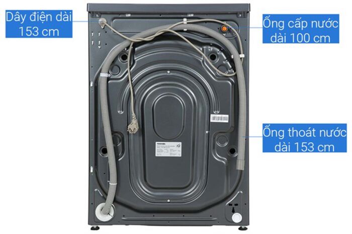 Máy giặt sấy Toshiba TWD-BM135GF4V(MG) 12.5kg 8kg Inverter - Ảnh 5