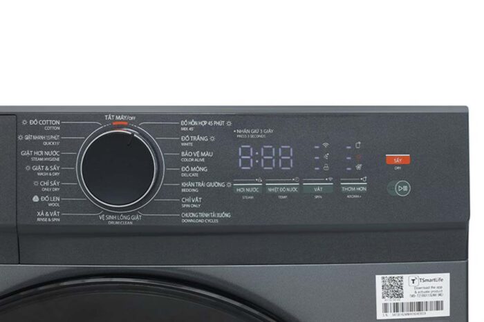 Máy giặt sấy Toshiba TWD-T21BU115UWV(MG) 10.5kg 7kg Inverter - Ảnh 5