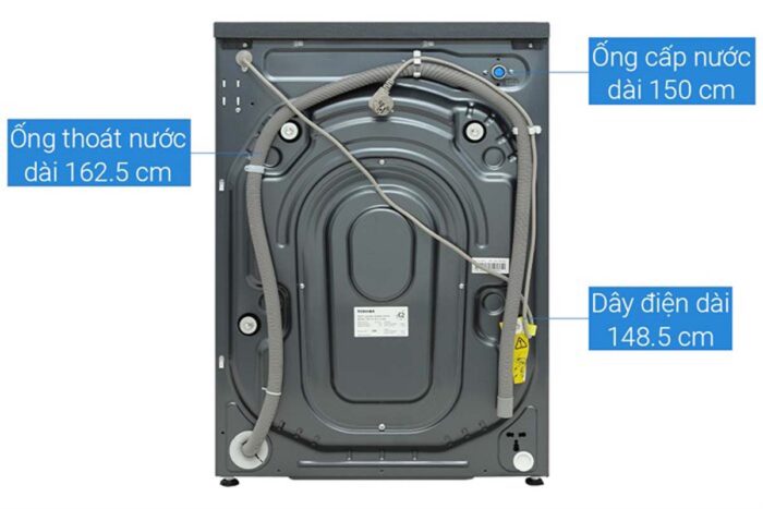 Máy giặt sấy Toshiba TWD-T21BU115UWV(MG) 10.5kg 7kg Inverter - Ảnh 9