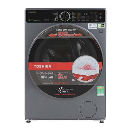 Máy Giặt Sấy Toshiba TWD-T25BZU115MWV(MG) Inverter Giặt 10.5Kg Sấy 7Kg