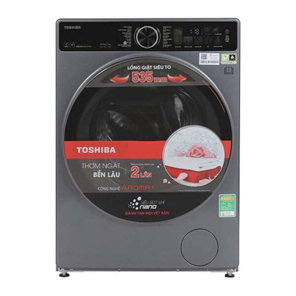 Máy Giặt Sấy Toshiba TWD-T25BZU115MWV(MG) Inverter Giặt 10.5Kg Sấy 7Kg