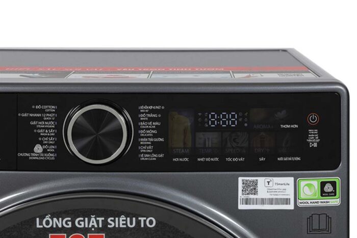 Máy giặt sấy Toshiba TWD-T25BZU115MWV(MG) 10.5kg 7kg Inverter - Ảnh 7