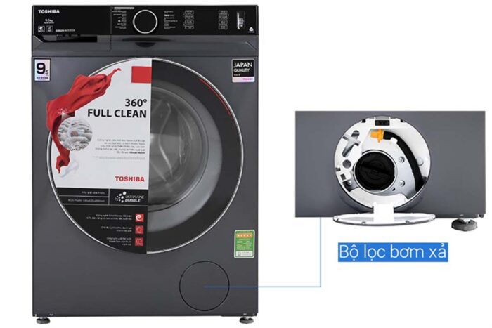 Máy giặt Toshiba TW-BK105G4V(MG) Inverter 9.5kg - Ảnh 9