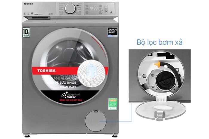 Máy giặt Toshiba TW-BL115A2V(SS) Inverter 10.5kg - Ảnh 9
