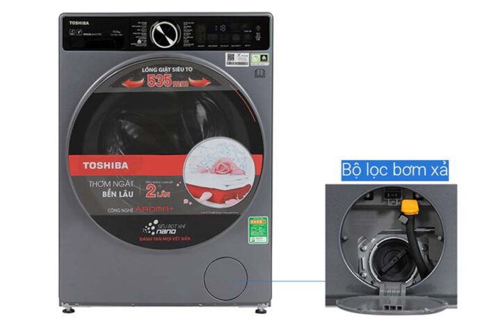 Máy giặt Toshiba TW-T25BU115MWV(MG) Inverter 10.5kg - Ảnh 9
