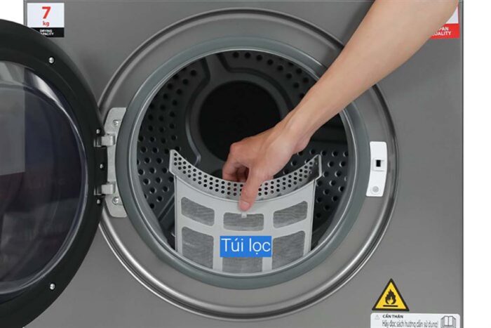 Máy sấy quần áo Toshiba TD-H80SEV(SK) 7Kg - Ảnh 6