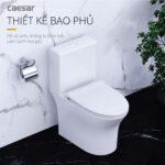 Bồn cầu 1 khối CAESAR C1391 nắp êm M260 - Ảnh 7