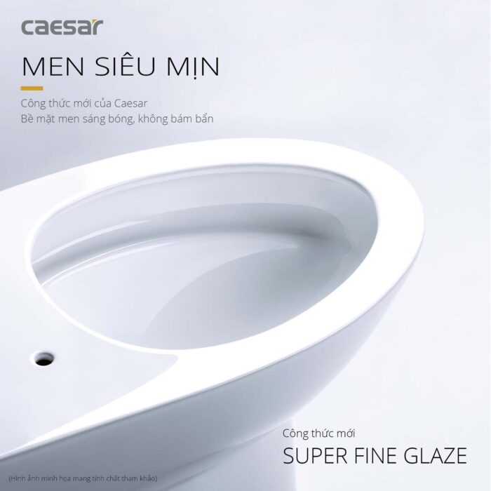 Bồn cầu 1 khối CAESAR C1391 nắp êm M260 - Ảnh 8