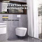 Bồn cầu treo tường CAESAR CPT1505 két nước âm TH1520 - Ảnh 4