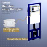 Bồn cầu treo tường CAESAR CPT1505 két nước âm TH1520 - Ảnh 11