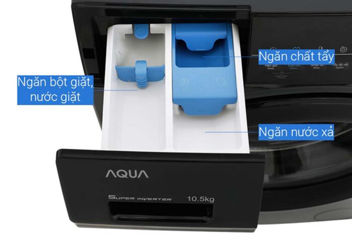 Máy giặt Aqua AQD-A1052J.BK Inverter 10.5kg - Ảnh 6