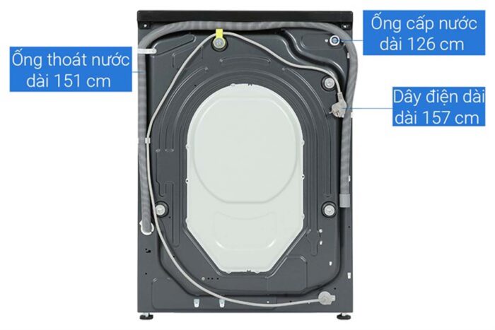 Máy giặt Aqua AQD-A852J.BK Inverter 8.5kg - Ảnh 10
