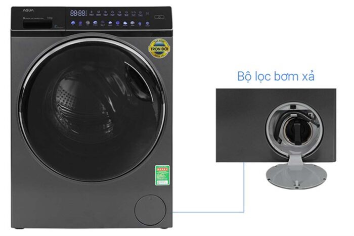 Máy giặt Aqua AQD-DW1000J.BK Inverter 10kg - Ảnh 9