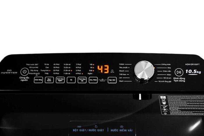 Máy giặt Aqua AQW-DR105FT.BK Inverter 10.5kg - Ảnh 6