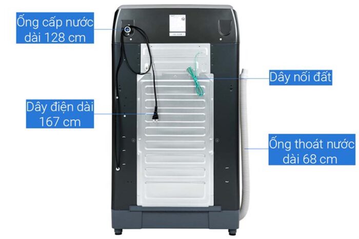 Máy giặt Aqua AQW-DR105FT.BK Inverter 10.5kg - Ảnh 11