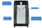 Máy giặt Aqua AQW-FR120HT.BK 12kg - Ảnh 11