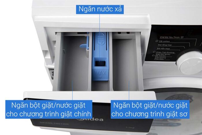 Máy giặt Midea MFK95-1401WK Inverter 9.5kg - Ảnh 6