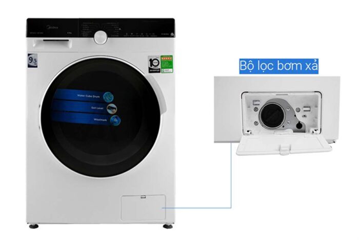 Máy giặt Midea MFK95-1401WK Inverter 9.5kg - Ảnh 8