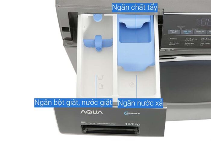 Máy giặt sấy Aqua AQD-AH1000G.PS 10kg 6kg Inverter - Ảnh 6