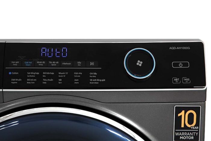 Máy giặt sấy Aqua AQD-AH1000G.PS 10kg 6kg Inverter - Ảnh 7