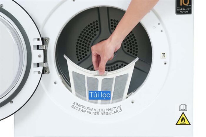 Máy sấy quần áo Aqua AQH-V700FW 7kg - Ảnh 6