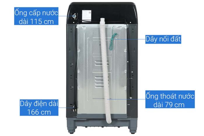 Máy giặt Aqua AQW-DR101GT.BK Inverter 10kg - Ảnh 12