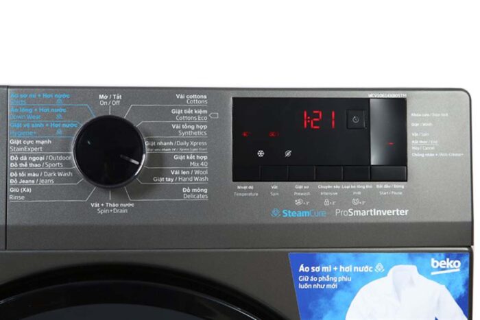 Máy giặt Beko WCV10614XB0STM 10kg Inverter - Ảnh 5