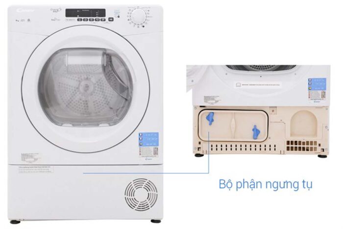 Máy sấy quần áo Candy GVS C9DE-S 9Kg - Ảnh 10