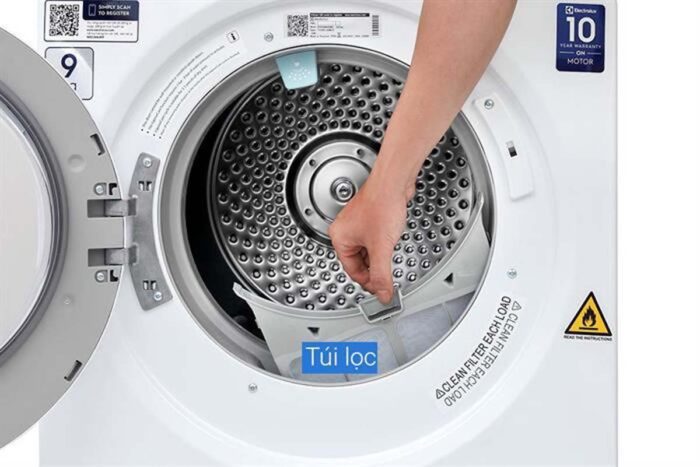 Máy sấy quần áo Electrolux EDS904H3WC 9Kg - Ảnh 8