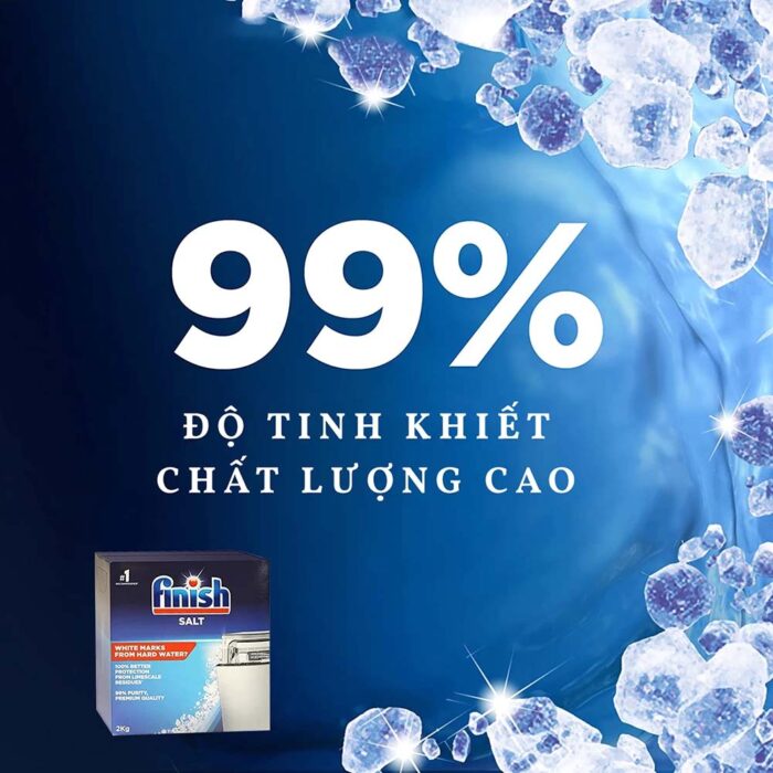 Muối rửa bát Finish Salt hộp 2.0kg - Ảnh 7