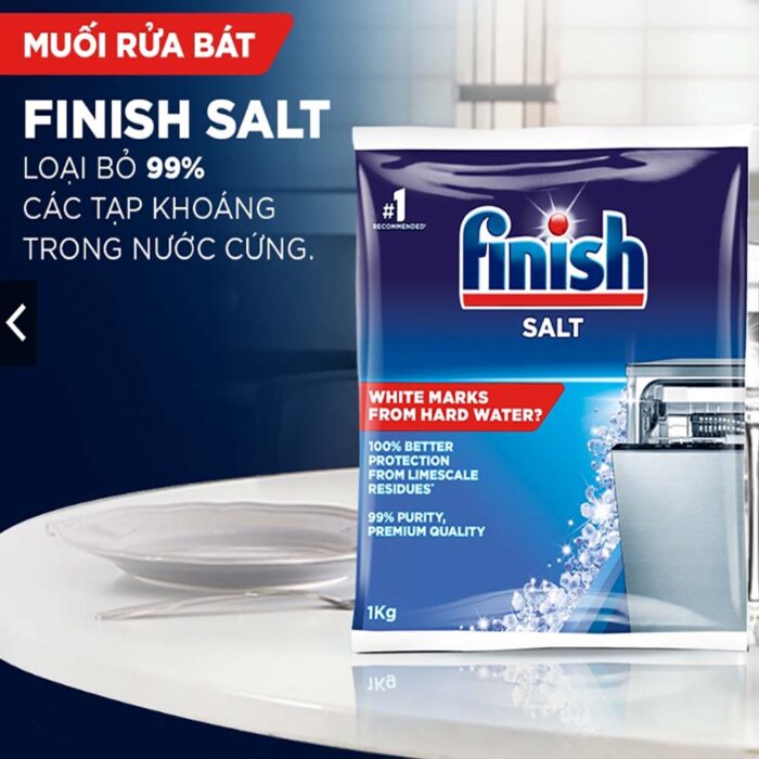 Muối rửa bát Finish Salt túi 1.0kg - Ảnh 4