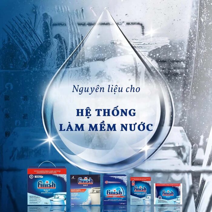 Muối rửa bát Finish Salt túi 1.0kg - Ảnh 9