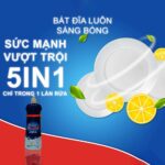 Nước làm bóng Finish chai 800ml hương chanh - Ảnh 5