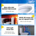 Bồn cầu thông minh CAESAR C1391 + TAF060 nắp rửa cơ - Ảnh 7