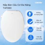 Bồn cầu thông minh CAESAR C1391 + TAF060 nắp rửa cơ - Ảnh 8