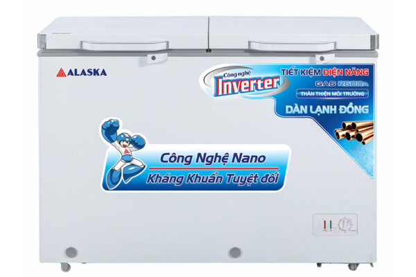 Tủ Đông Alaska BCD-5568CI Inverter 2 Ngăn 2 Cánh 372 Lít