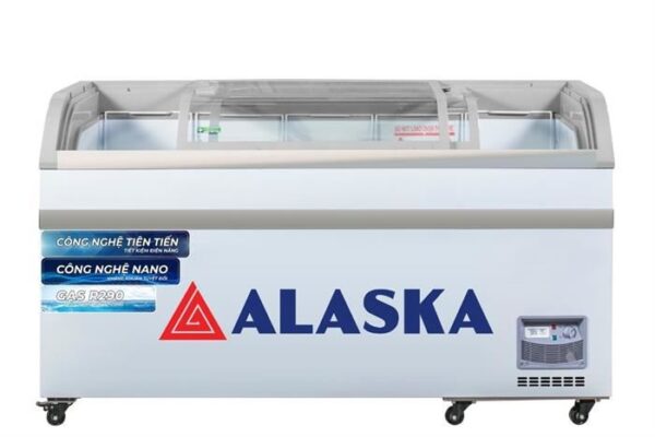 Tủ Đông Alaska KC-395 1 Ngăn 395 Lít Mặt Kính Cong