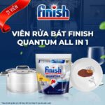 Viên rửa bát Finish Quantum All In 1 túi 21 viên hương chanh - Ảnh 12