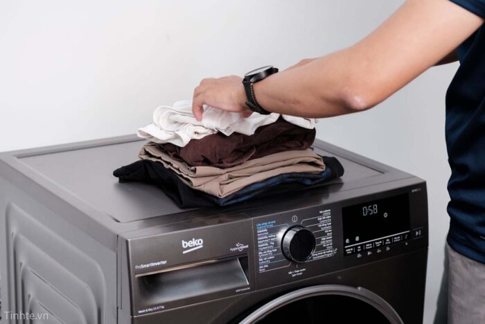 Máy giặt sấy Beko B3DFT5105472M 10.5kg 7kg - Ảnh 10