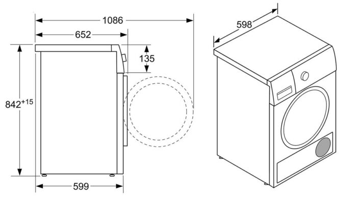Máy sấy quần áo Bosch WTX87KH0BY 9Kg Serie 8 - Ảnh 2