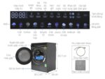 Máy giặt Aqua AQD-DDW1000J.BK Inverter 10kg - Ảnh 3