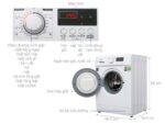 Máy giặt Midea MFD80-1208 8kg - Ảnh 3