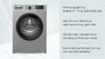 Máy giặt Beko WCV8614XB0STS 8kg Inverter