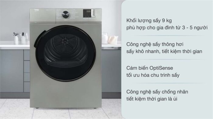 Máy sấy quần áo Beko DA9112RX0MB 9Kg - Ảnh 2