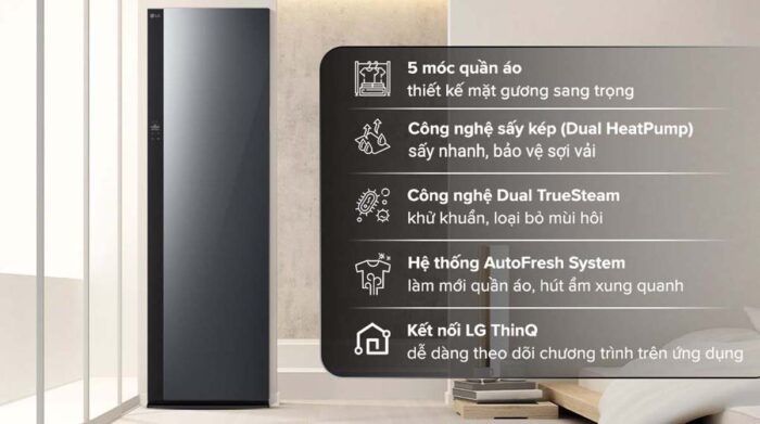 Tủ chăm sóc quần áo LG SC5GMR80H Thông Minh - Ảnh 2