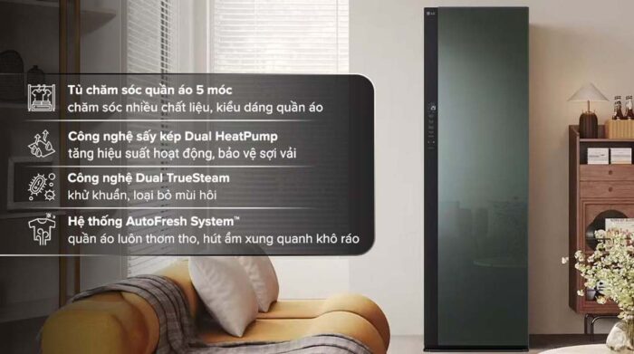 Tủ chăm sóc quần áo LG SC5MNR4G Thông Minh - Ảnh 2